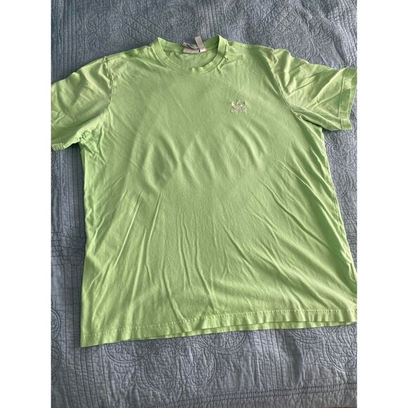 VINTAGE ADIDAS Tee Trefoil Logo Size Large Pre Owned Green - Picture 1 of 5